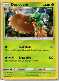 Decidueye - 11/149 (Water Web Holo) Holo Rare Miscellaneous Cards & Products 011 - Image 1