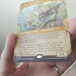 Helga, Skittish Seer (Showcase) Foil, Near Mint, MTG Bloomburrow - Image 2