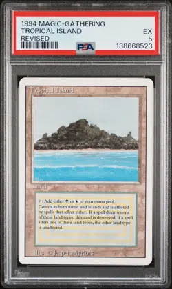 1994 MTG REVISED TROPICAL ISLAND PSA 5 - Image 1