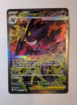 Mega Gengar ex 284/217 SIR Secret Pokemon Ascended Heroes NM & Pack Fresh - Image 3