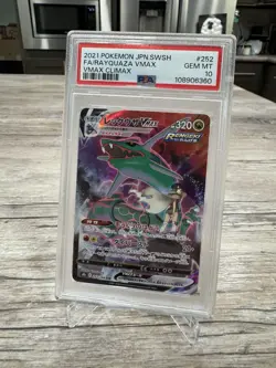 Rayquaza VMAX 252/184 Pokemon TCG VMAX Climax Japanese PSA 10 GEM MT - Image 1