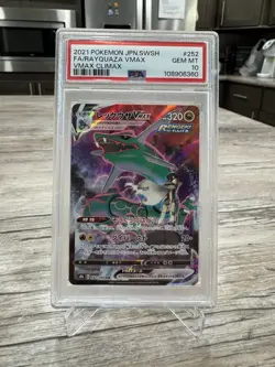 Rayquaza VMAX 252/184 Pokemon TCG VMAX Climax Japanese PSA 10 GEM MT - Image 2