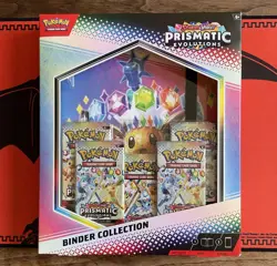 Pokemon TCG Prismatic Evolutions Binder Collection Box Factory Sealed - Image 1
