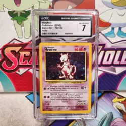 CGC 7 Mewtwo 10/102 Holo - Base Set - Pokemon TCG - SHIPS FAST - Image 1
