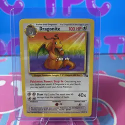 Dragonite 19/62 Fossil Regular Non Holo Unlimited Pokemon WOTC LP - Image 1