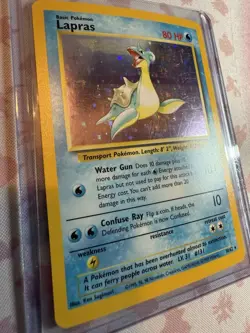 Lapras 10/62 Holo Rare *Fossil* *Unlimited* Pokemon TCG - Image 2