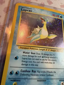 Lapras 10/62 Holo Rare *Fossil* *Unlimited* Pokemon TCG - Image 4