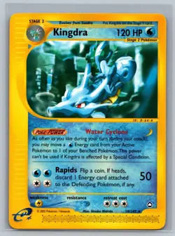 Pokemon TCG Kingdra #19/147 Rare CCG Aquapolis - Image 1