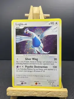 LUGIA LV. 43 POKEMON 14/132 SECRET WONDERS HOLO RARE HOLO BLEED ERROR - Image 1