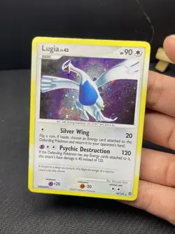 LUGIA LV. 43 POKEMON 14/132 SECRET WONDERS HOLO RARE HOLO BLEED ERROR - Image 3