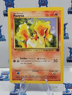 Pokemon Ponyta 64/82 Team Rocket - LP - Image 1
