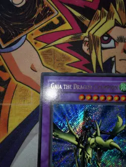 Gaia the Dragon Champion lob-125 *MISPRINT* (NM/VLP) Secret/Ultra Rare Yu-Gi-Oh! - Image 3