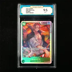 TQG 9.5 MINT+ 2025 One Piece JPN Shanks OP13-028 SR - Image 1