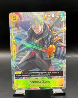 Roronoa Zoro OP07-113 UC One Piece Illustration Box Vol. 3 Promo Near Mint - Image 1