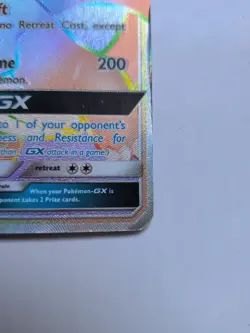 2018 Sun & Moon - Dragon Majesty Salamence-GX Stage 2/Rare Rainbow #73- POOR - Image 4