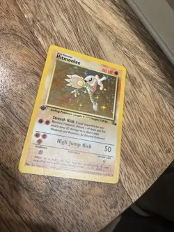 Pokemon Tcg WotC 1st Edition Fossil Rare Holo Hitmonlee 7/62 Foil Card LP - Image 2