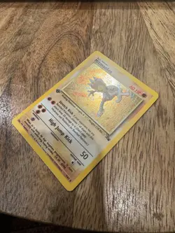Pokemon Tcg WotC 1st Edition Fossil Rare Holo Hitmonlee 7/62 Foil Card LP - Image 3