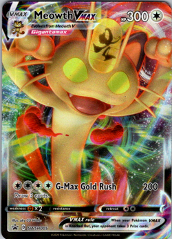 Meowth VMAX - - SWSH005 - Promo SWSH: Sword & Shield Promo Cards Holo - MP - Image 1