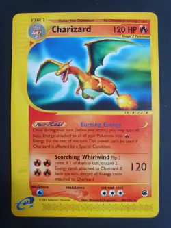 Charizard 40/165 - Expedition Base Set - Pokemon Ereader Card - Excellent - Image 1