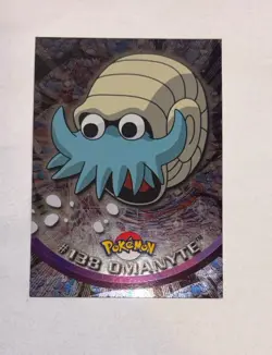 Omanyte #138 -Pokemon Topps Card TV Animation Series 3 - HoloFoil - Blue Logo LP - Image 1