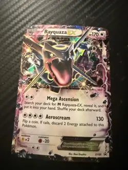 Pokemon TCG Rayquaza EX XY69 Black Star Promo Holo Card 2015 - Image 1