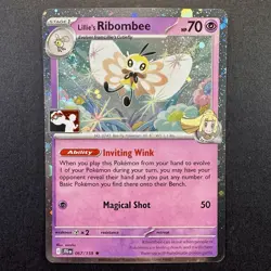 Lillie's Ribombee Holo Pokemon Prize Pack Series 7 Promo Stamped Pokemon Card NM - Image 1