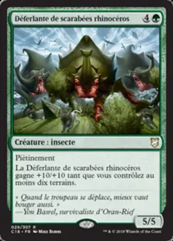 Deferlante de scarabees rhinoceros MTG Magic VF NM - Image 1