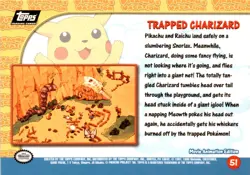 1999 Topps Pokemon the First Movie #51 Trapped Charizard - Image 2