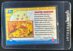 1999 Topps Pokemon the First Movie Trapped Charizard Foil (Blue Logo) #51 - Image 2