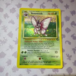 Venomoth Jungle 13/64 Pokemon Holo Rare 1999 WOTC Vintage Heavy Play HP - Image 1