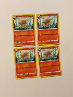 4x 030/264 Ninetales Pokemon Cinderace Deck Variant Fusion Strike play set C - Image 1