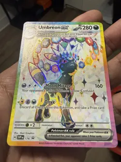Pokemon TCG Umbreon EX Prismatic Evolutions Black Star Promo Full Art - Image 1
