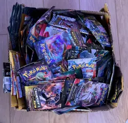 POKEMON EMPTY BOOSTER PACKS - HUNDREDS OF THEM FROM SETS OVER THE LAST 10 YEARS - Image 1