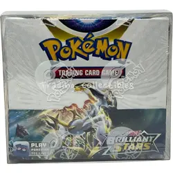 Brilliant Stars Pokemon Booster Box - Sword & Shield - Factory Sealed with case - Image 1