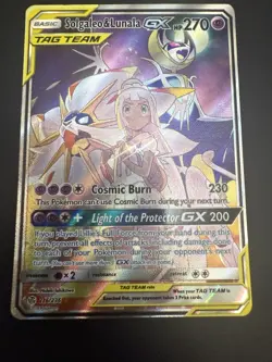 Pokemon TCG-Solgaleo & Lunala GX 216/236 Cosmic Eclipse Full Art - Image 1