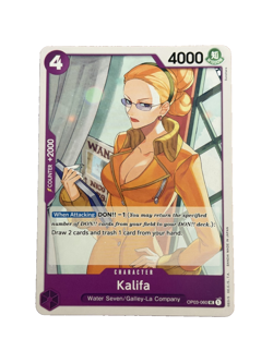 New: One Piece CCG Kalifa OP03-060 Pillars of Strength Regular Uncommon - Image 1