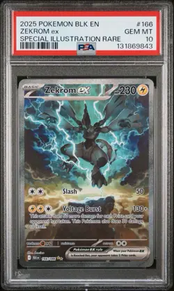 Pokemon Zekrom ex Black Bolt Special Illustration Rare 166/086 Gem Mint PSA 10 - Image 1