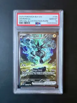 PSA 10 Zekrom ex Black Bolt Special Illustration Rare 166/086 Pokemon Gem Mint - Image 1