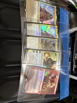 Magic The Gathering 5 Oversized Card Lot All Foil - Image 1