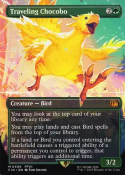 Traveling Chocobo - Borderless - FINAL FANTASY- MTG - #0406 - Image 1