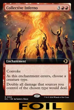 Collective Inferno ** FOIL EXTENDED ART ** #363 - Lorwyn Ecliped - NM MTG - Image 1