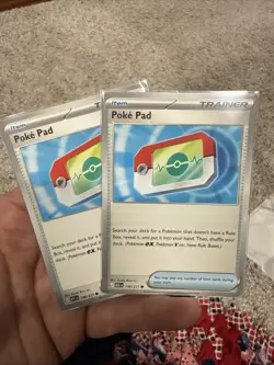 Pokemon Ascended Heroes Poke Pad Trainer Cards (2 Cards Total) - Image 1