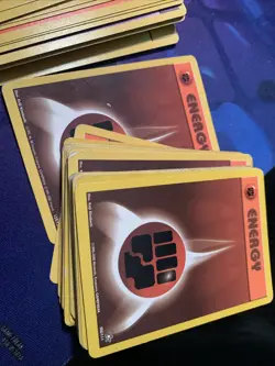 Vintage Pokemon Energy Cards Lot Of 139 Fighting, Water, Electric - Image 5