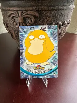 1999 Topps Pokemon TV Animation Series 1 Psyduck #54 Blue Logo Non Holo - Image 1