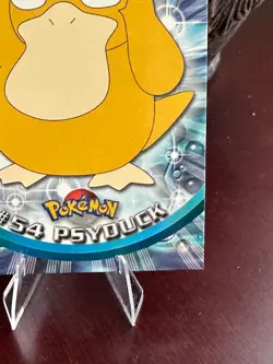 1999 Topps Pokemon TV Animation Series 1 Psyduck #54 Blue Logo Non Holo - Image 4