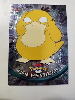 2000 Topps Chrome Pokemon Rare #54 PSYDUCK TV Animation Edition - Image 1