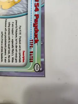 2000 Topps Chrome Pokemon Rare #54 PSYDUCK TV Animation Edition - Image 4