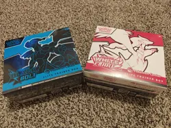 Pokemon Scarlet and Violet Black Bolt/White Flare Pokemon Center ETBs SEALED NEW - Image 1