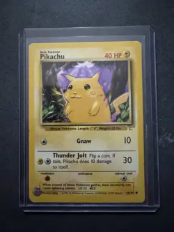 1999 WOTC Pokemon Pikachu #58 Yellow Cheeks Gold E3 Base Set. Never Played NM - Image 1