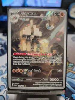 Pokemon Garganacl TCG Holo Illustration Rare Card 202/182 S&V Paradox Rift - Image 1